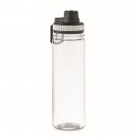 Botella transparente de RPET con tapa y asa de transporte 750ml color blanco