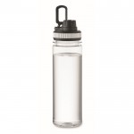 Botella transparente de RPET con tapa y asa de transporte 750ml color blanco tercera vista