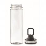 Botella transparente de RPET con tapa y asa de transporte 750ml color blanco quinta vista
