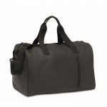 Bolsa de suave tacto con doble asa y bandolera desmontable color negro