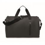 Bolsa de suave tacto con doble asa y bandolera desmontable color negro segunda vista