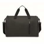 Bolsa de suave tacto con doble asa y bandolera desmontable color negro quinta vista