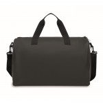 Bolsa de suave tacto con doble asa y bandolera desmontable color negro sexta vista