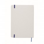Libreta con banda elástica y marca páginas a color páginas a rayas A5 color azul quinta vista
