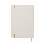 Libreta con banda elástica y marca páginas a color páginas a rayas A5 color dorado quinta vista