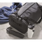 Bolsa grande de lona con bandolera ajustable y desmontable color negro vista bodegón