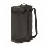 Bolsa grande de lona con bandolera ajustable y desmontable color negro segunda vista