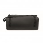Bolsa grande de lona con bandolera ajustable y desmontable color negro tercera vista