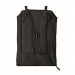 Mochila de cierre roll top con tira reflectante e impermeable 15'' color negro novena vista