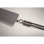 Lanyard para colgar el móvil con cable de carga incluido 60 W color negro vista fotografía sexta vista