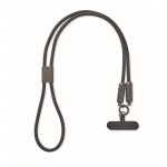 Lanyard para colgar el móvil con cable de carga incluido 60 W color negro octava vista