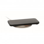 Cargador inalámbrico de teléfono hecho de algodón y corcho 15W color blanco tercera vista