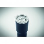 Vaso de acero inoxidable con tapa con orificio deslizante 500ml color azul marino