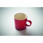 Taza de cerámica con degradado de color e interior blanco 290ml color rojo