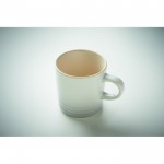 Taza de cerámica con degradado de color e interior blanco 290ml color blanco