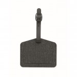 Etiqueta de equipaje de PU y RPET para dispositivos Apple® color negro segunda vista