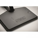 Etiqueta de equipaje de PU y RPET para dispositivos Apple® color negro vista fotografía sexta vista