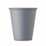 Vaso reutilizable de una sola pared hecho de maíz 200ml color negro mate tercera vista