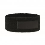 Cinta de ejercicio para la cabeza con parche personalizable color negro