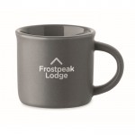 Taza de cerámica especial para el espresso personalizable 40ml color gris oscuro vista principal