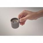 Taza de cerámica especial para el espresso personalizable 40ml color gris oscuro vista fotografía tercera vista