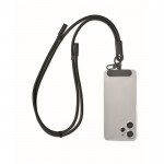 Lanyard para móvil con cable de carga y transferencia de datos color negro segunda vista