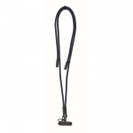 Lanyard para móvil con cable de carga y transferencia de datos color azul marino tercera vista