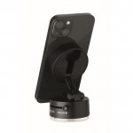 Soporte magnético para teléfono con posibilidad de carga color negro quinta vista