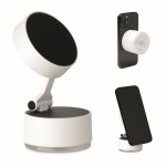 Soporte magnético para teléfono con posibilidad de carga color blanco