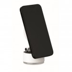 Soporte magnético para teléfono con posibilidad de carga color blanco cuarta vista