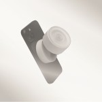 Soporte magnético para teléfono con posibilidad de carga color blanco vista fotografía octava vista