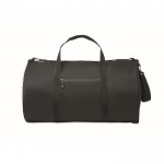 Bolsa de viaje de poliéster y PU con compartimientos laterales color negro septima vista