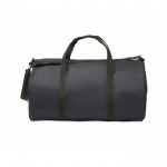 Bolsa de viaje de poliéster y PU con compartimientos laterales color azul octava vista