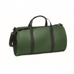 Bolsa de viaje de poliéster y PU con compartimientos laterales color verde oscuro segunda vista