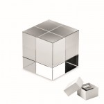 Elegante premio en forma de cubo de cristal para personalizar color transparente