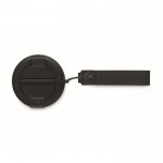 Vaso antifugas para llevar con correa de poliéster RPET 300ml color negro septima vista