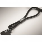Pulsera de RPET para el móvil con cable de carga y datos color negro vista principal