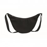 Bolsa bandolera cruzada de RPET con un bolsillo principal color negro segunda vista