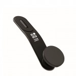 Cargador inalámbrico magnético para coche con anillo magnético color negro vista de impresión