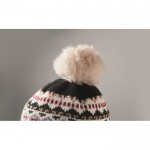 Gorro de forro polar y poliéster con orejeras para adulto color negro vista fotografía quinta vista
