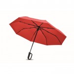 Paraguas antiviento plegable con apertura y cierre automático Ø99 color rojo tercera vista