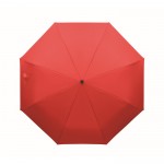 Paraguas antiviento plegable con apertura y cierre automático Ø99 color rojo octava vista