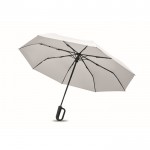 Paraguas antiviento plegable con apertura y cierre automático Ø99 color blanco tercera vista