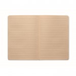 Libreta hecha de caña de azúcar de tapa dura A5 papel a rayas color blanco segunda vista