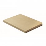 Libreta hecha de caña de azúcar de tapa dura A5 papel a rayas color caqui