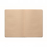 Libreta hecha de caña de azúcar de tapa dura A5 papel a rayas color caqui segunda vista