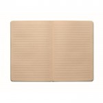 Libreta hecha de caña de azúcar de tapa dura A5 papel a rayas color verde menta segunda vista