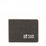 Cartera de PU con localizador inteligente para aparatos Apple® color negro vista de impresión