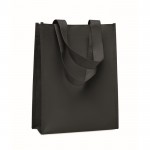 Bolsa pequeña de RPET de varios colores con fuelle inferior 80 g/m2 color negro