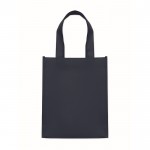Bolsa pequeña de RPET de varios colores con fuelle inferior 80 g/m2 color azul segunda vista